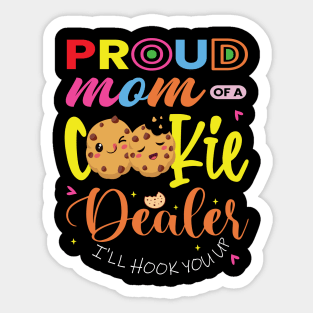 Funny Shirt, cookie dealer shirt, girl scout cookie dealer shirt Sticker